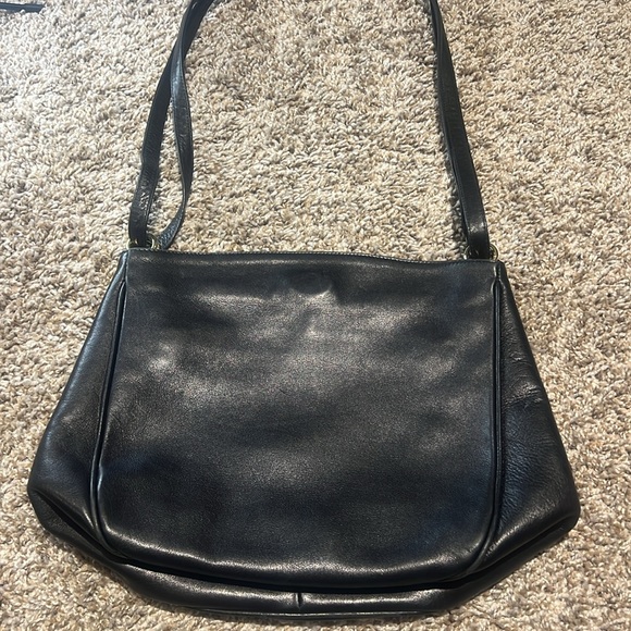 Henri Bendel Luxurious Black Leather Shoulder Bag Vintage Rare Collector’s Item - Picture 3 of 17